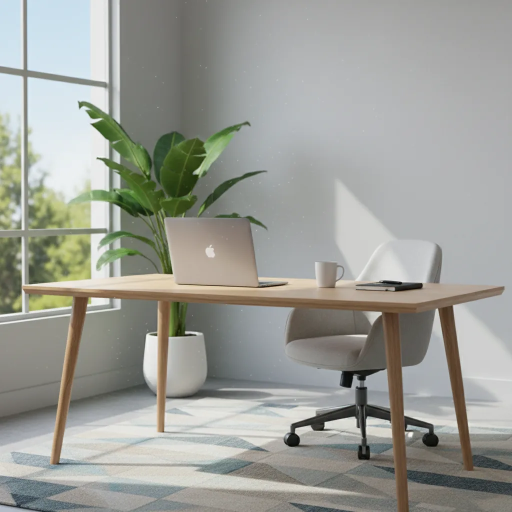 Mesa de trabalho com notebook aberto, representando como ganhar dinheiro em casa em 2026.