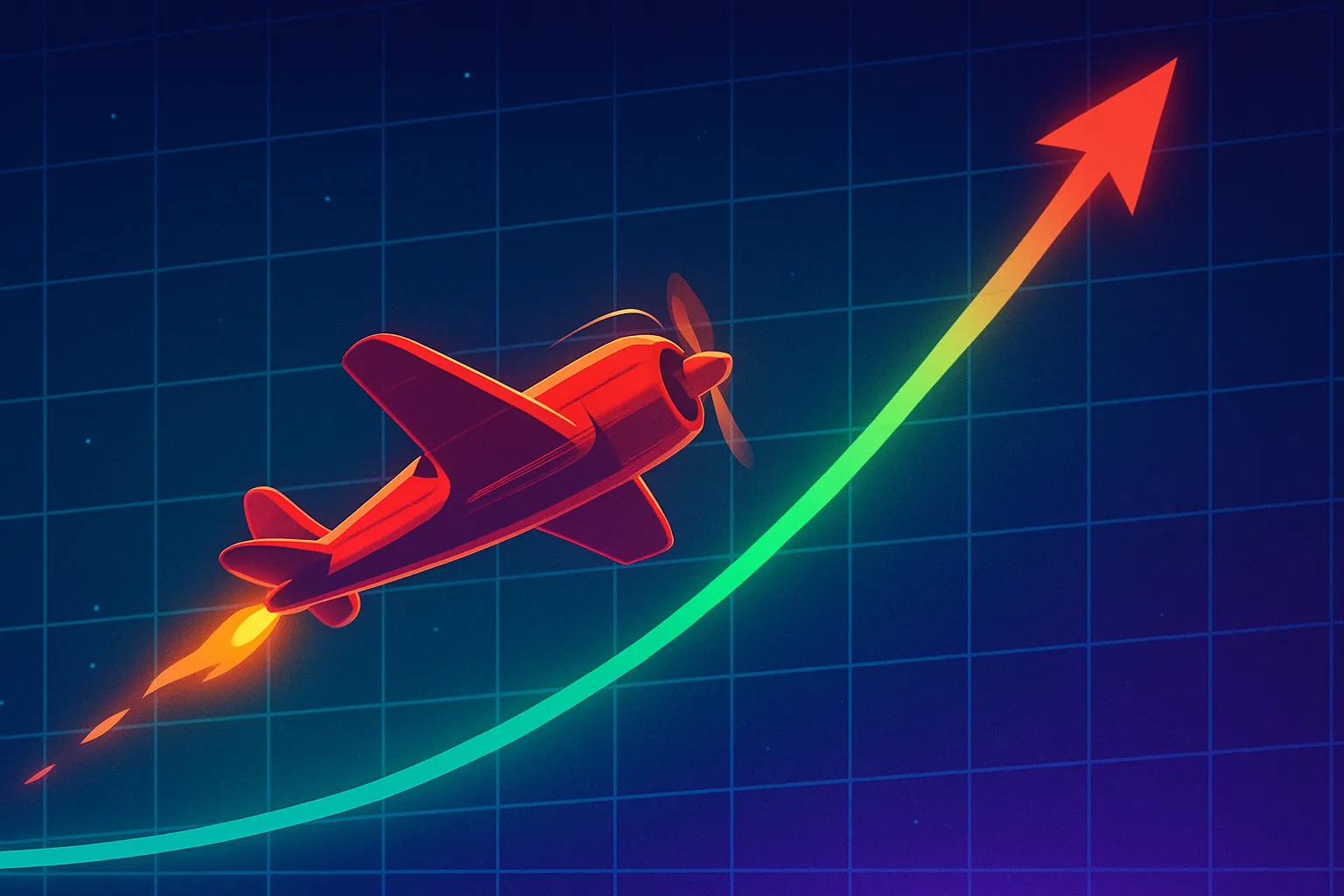Ilustração do jogo Aviator online com gráficos e avião