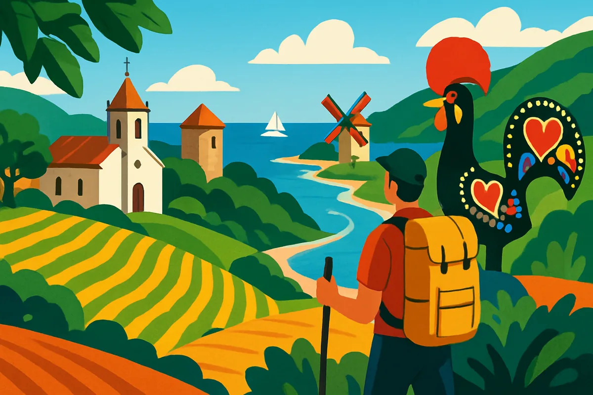 Imagem ilustrativa de turismo de coexistência em Portugal com foco em sustentabilidade