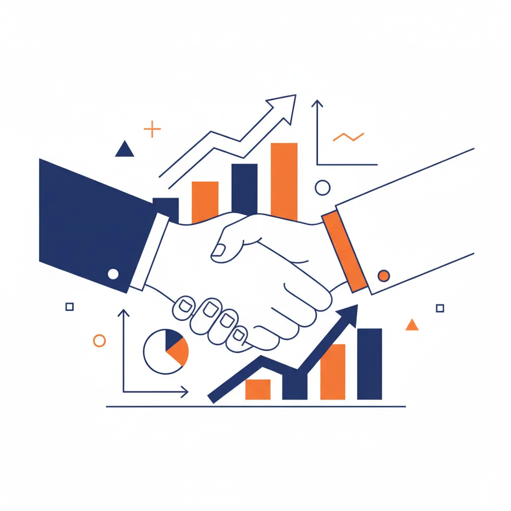 Mãos apertadas em um acordo representando a contratação de uma agência de marketing digital para PMEs em 2026.