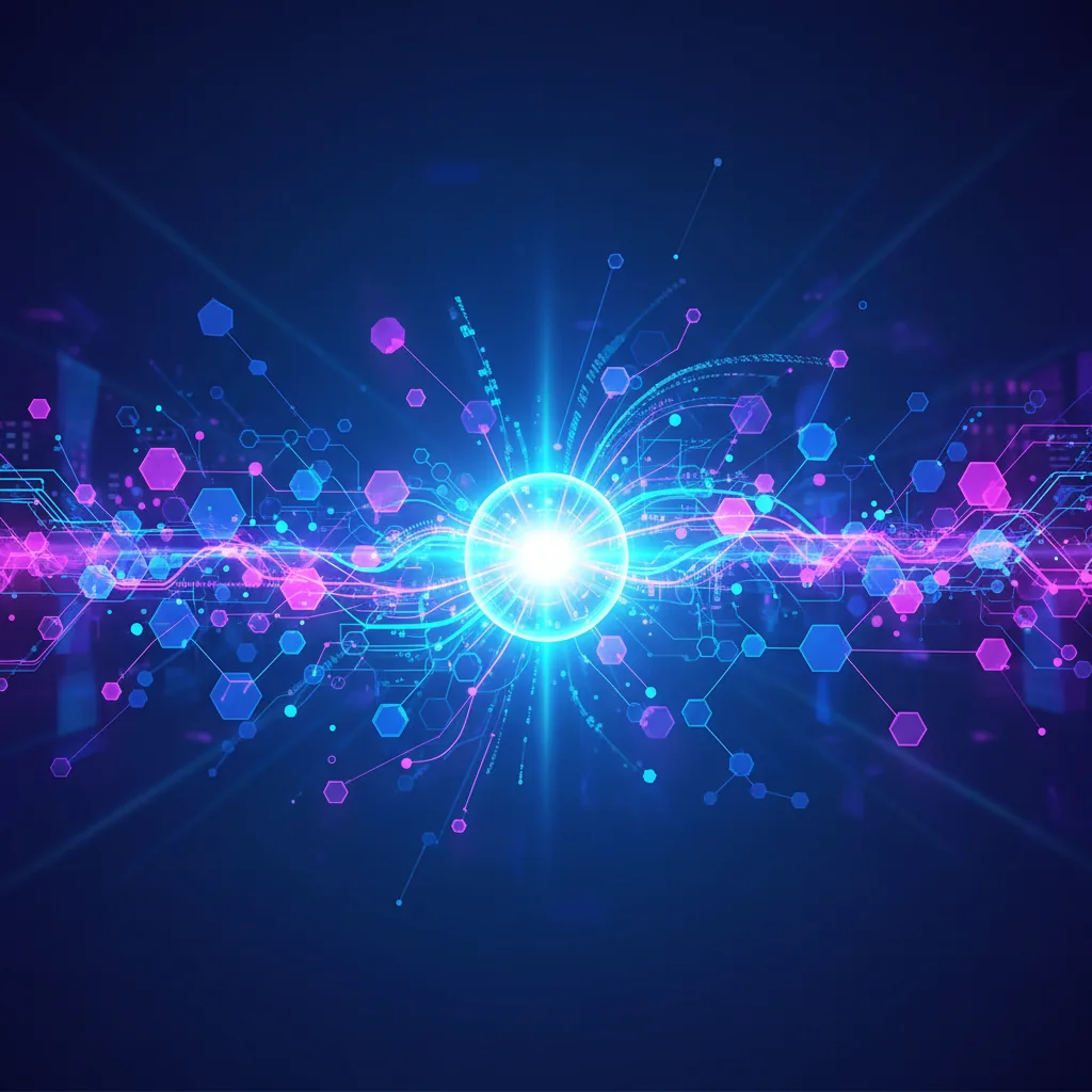 Closeup de uma representação artística da IA da OpenAI rastreando erros na blockchain do Ethereum.