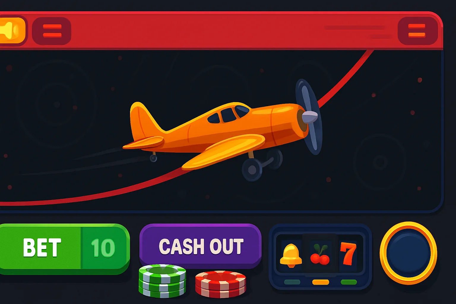 Tela do jogo Aviator online com avião voando e multiplicador crescendo