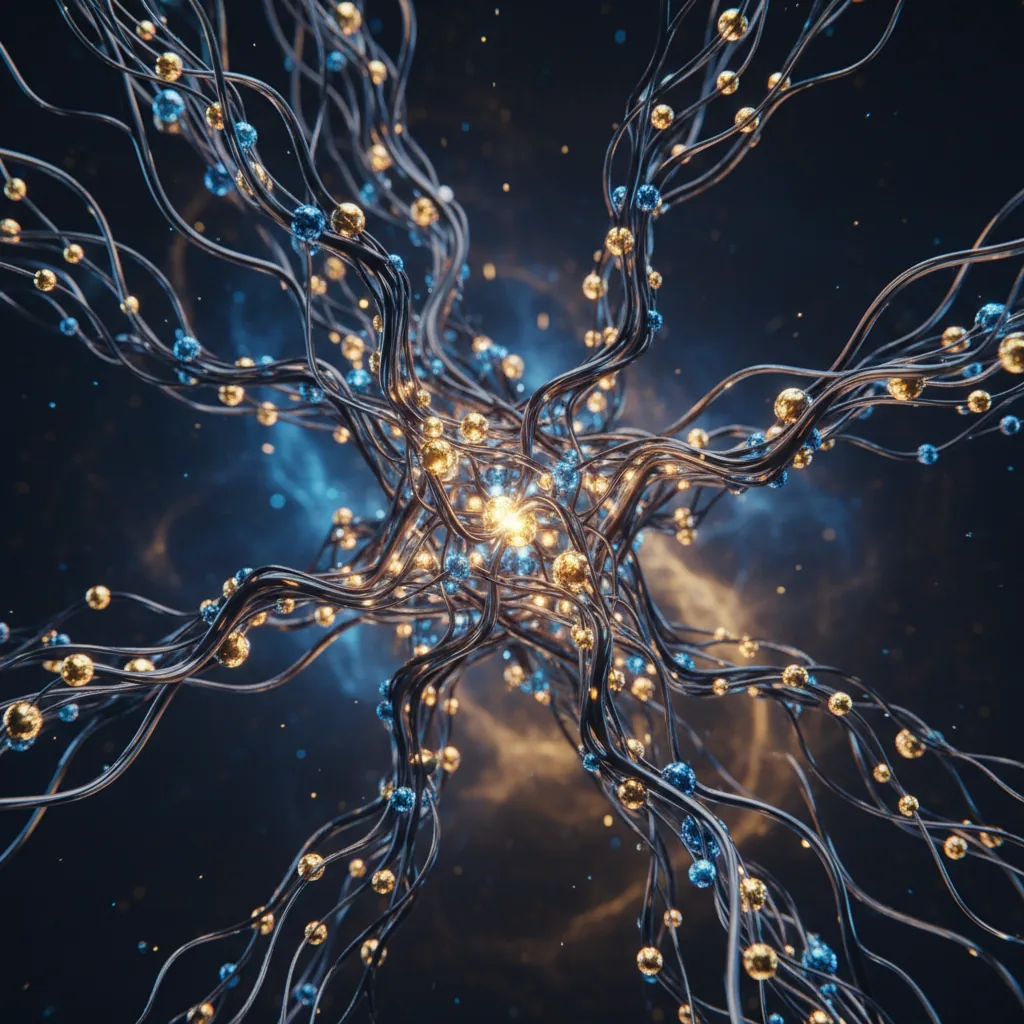 Visualização abstrata de uma rede neural representando como usar o ChatGPT para negócios e encontrar oportunidades em 2026.