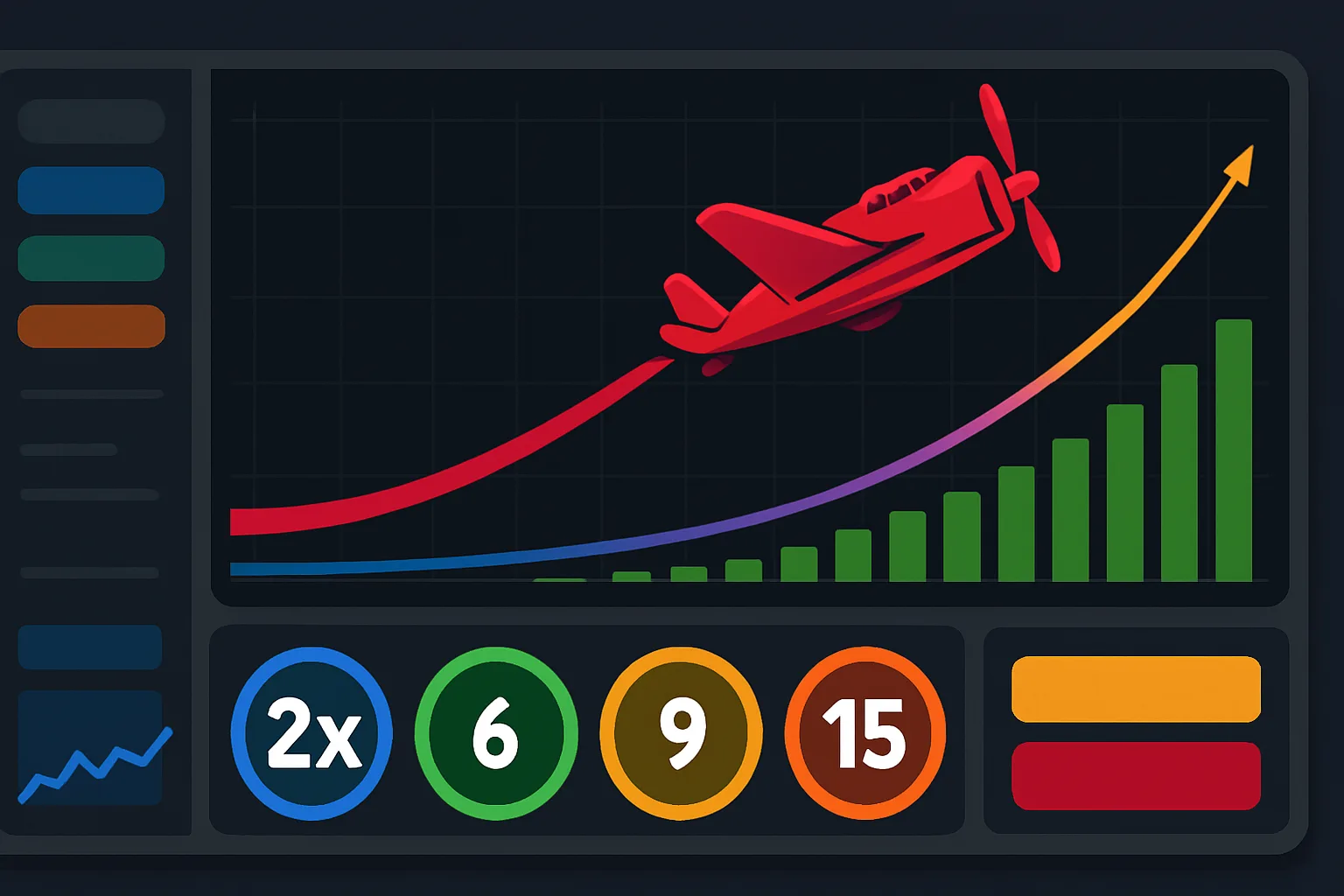 Interface do Aviator com histórico e como interpretar sem falsas previsões