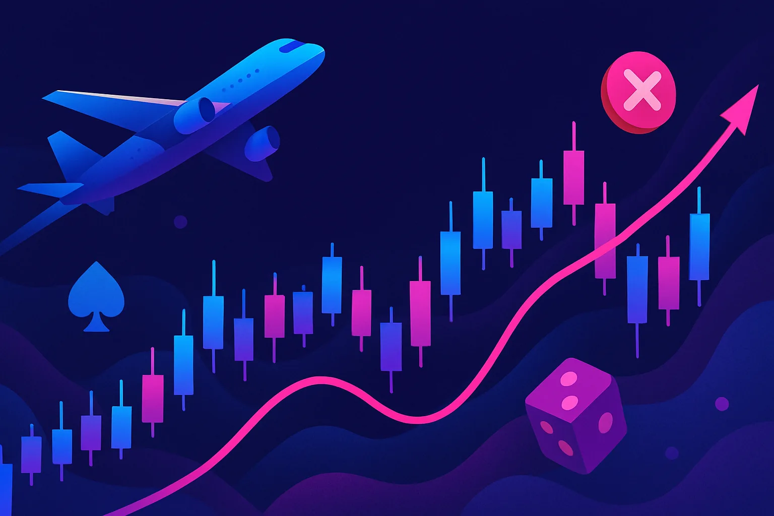 Leitura técnica do Aviator com gráfico, velas e cashout