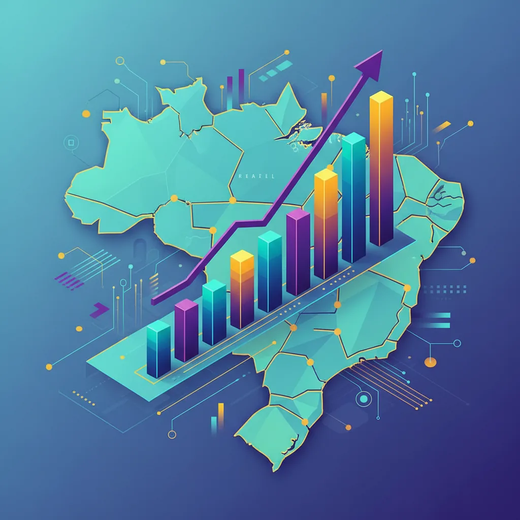 Gráfico ascendente ilustrando um case de sucesso em tráfego orgânico no Brasil.