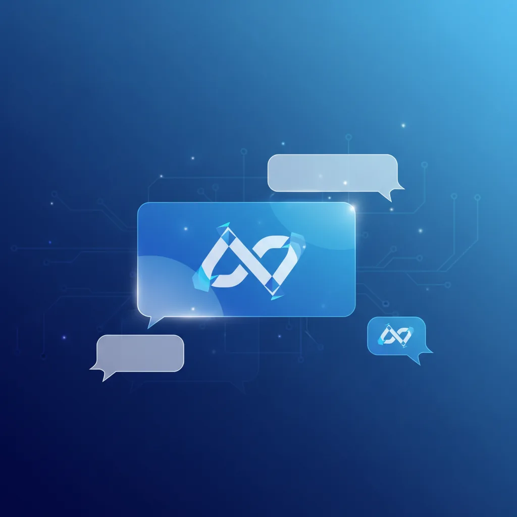 Ilustração abstrata mostrando anúncios de empresas aparecendo em uma interface de chat do ChatGPT em 2026.