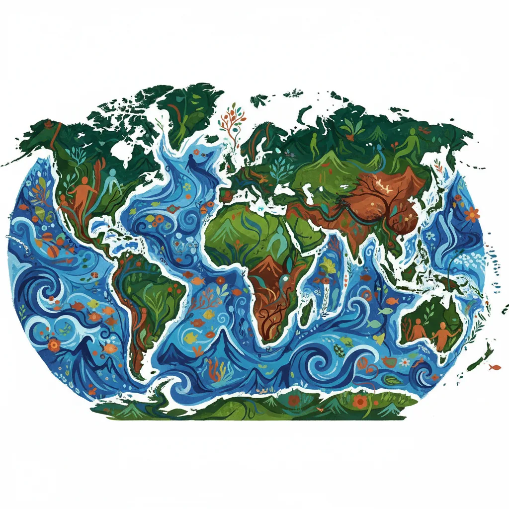 Ilustração abstrata de figuras humanas e elementos naturais interligados, formando um mapa estilizado. Em destaque, as novas metodologias do ENSUS 2026 na UFJF.