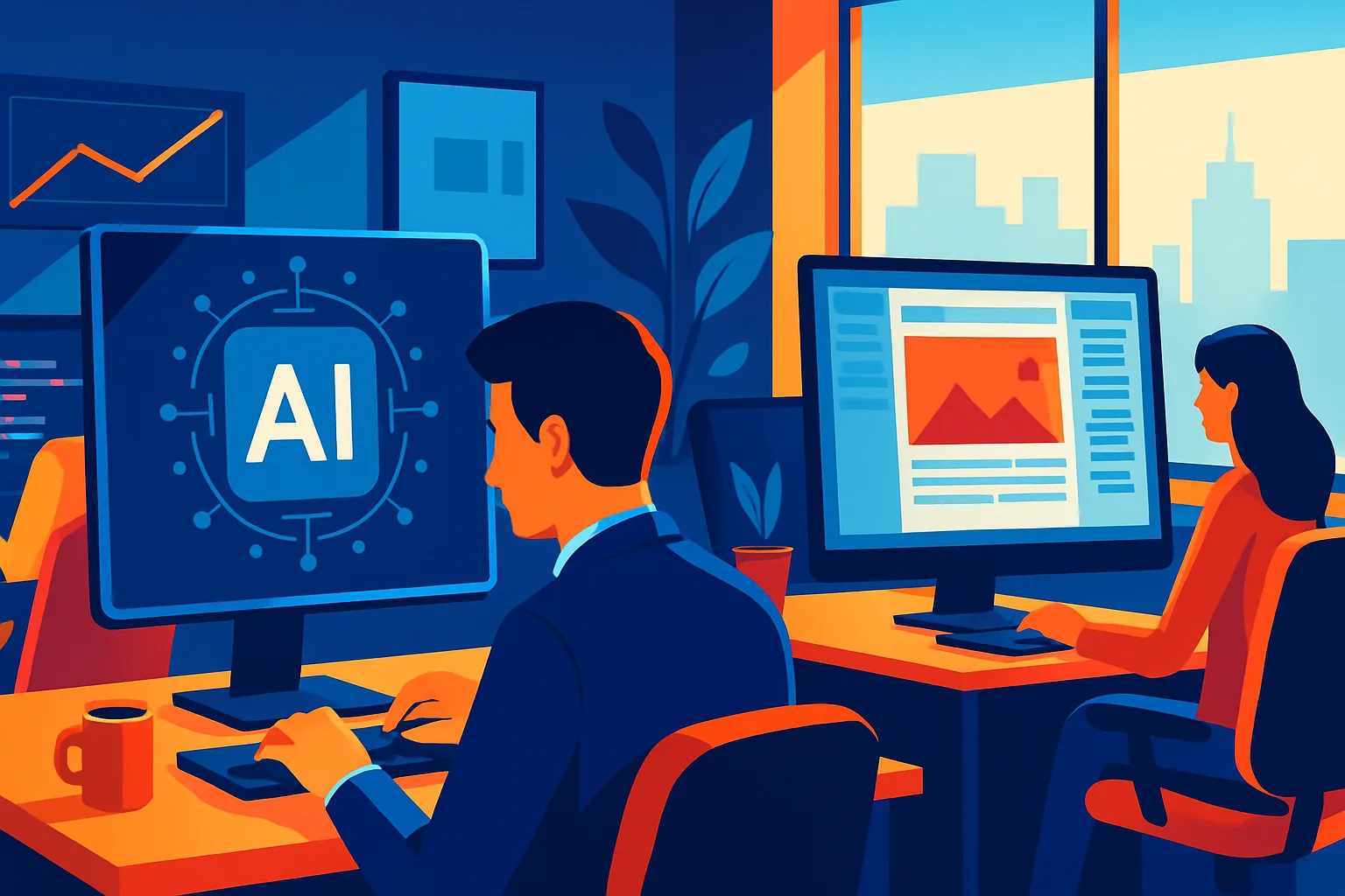 Imagem ilustrativa de plataforma para criar artigos de SEO com IA