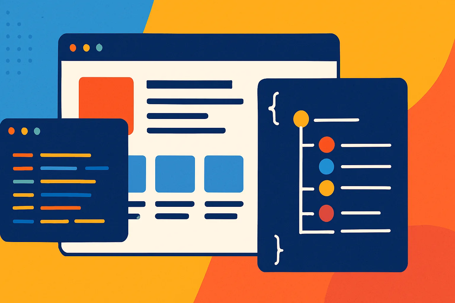 Ilustração de schema Article e FAQ para blog mostrando configuração e estrutura