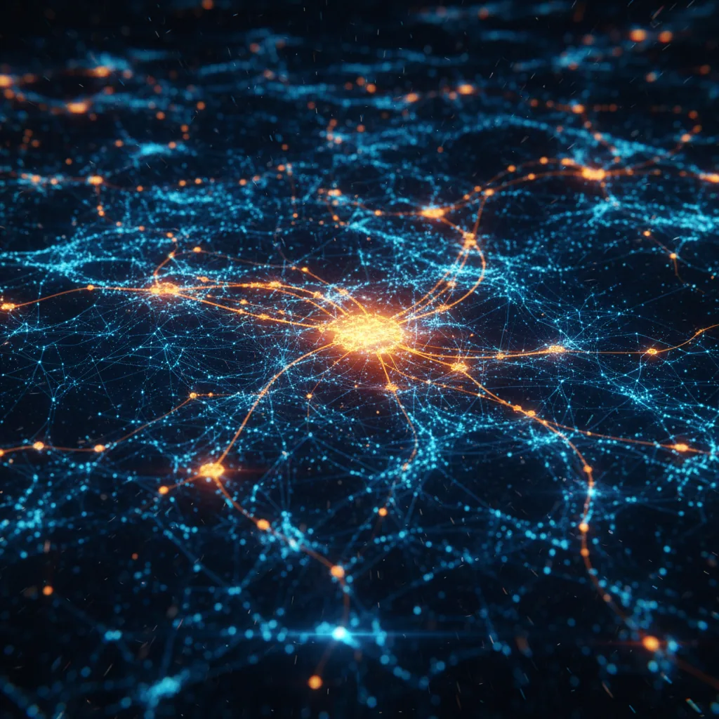 Gráfico abstrato mostrando a rede de 900 milhões de usuários do ChatGPT e o impacto para empresas em 2026.