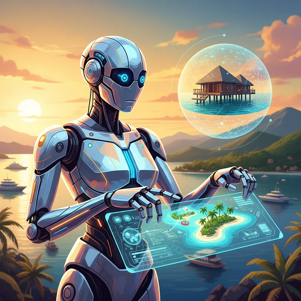 Agente de viagens utilizando ferramentas de inteligência artificial em Curaçao