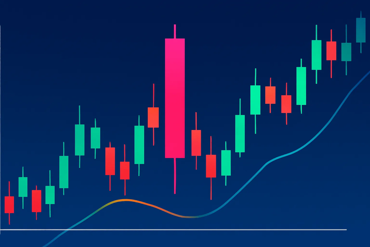 Gráfico do Aviator mostrando como saber quando vai aparecer uma vela rosa