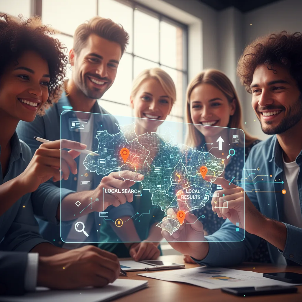 PMEs brasileiras otimizando o SEO local com mapa digital