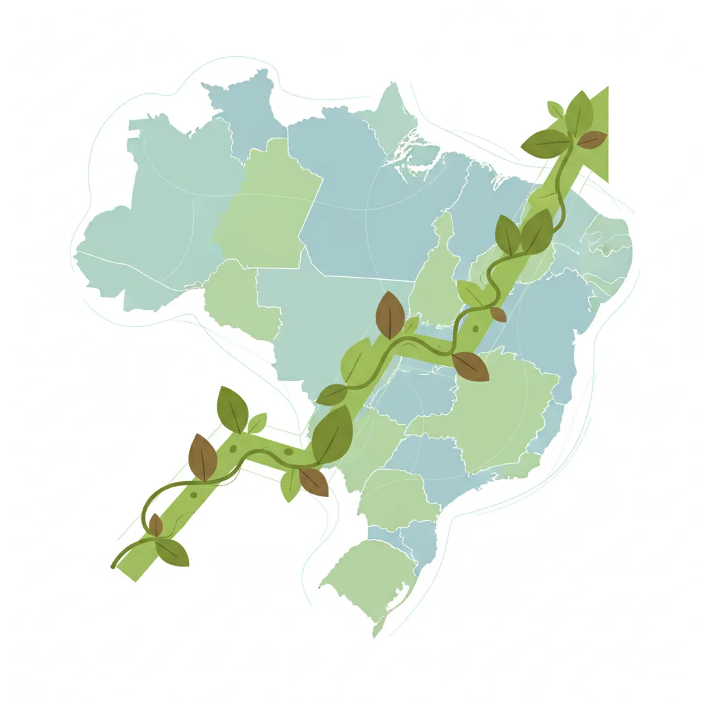 Gráfico com uma linha de crescimento verde simbolizando o tráfego orgânico para empresas brasileiras.