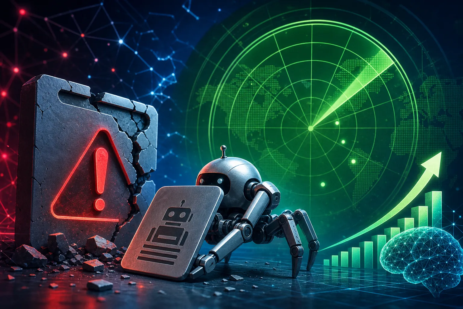 Imagem representando erro 503 e robots.txt no radar SEO e IA 2026