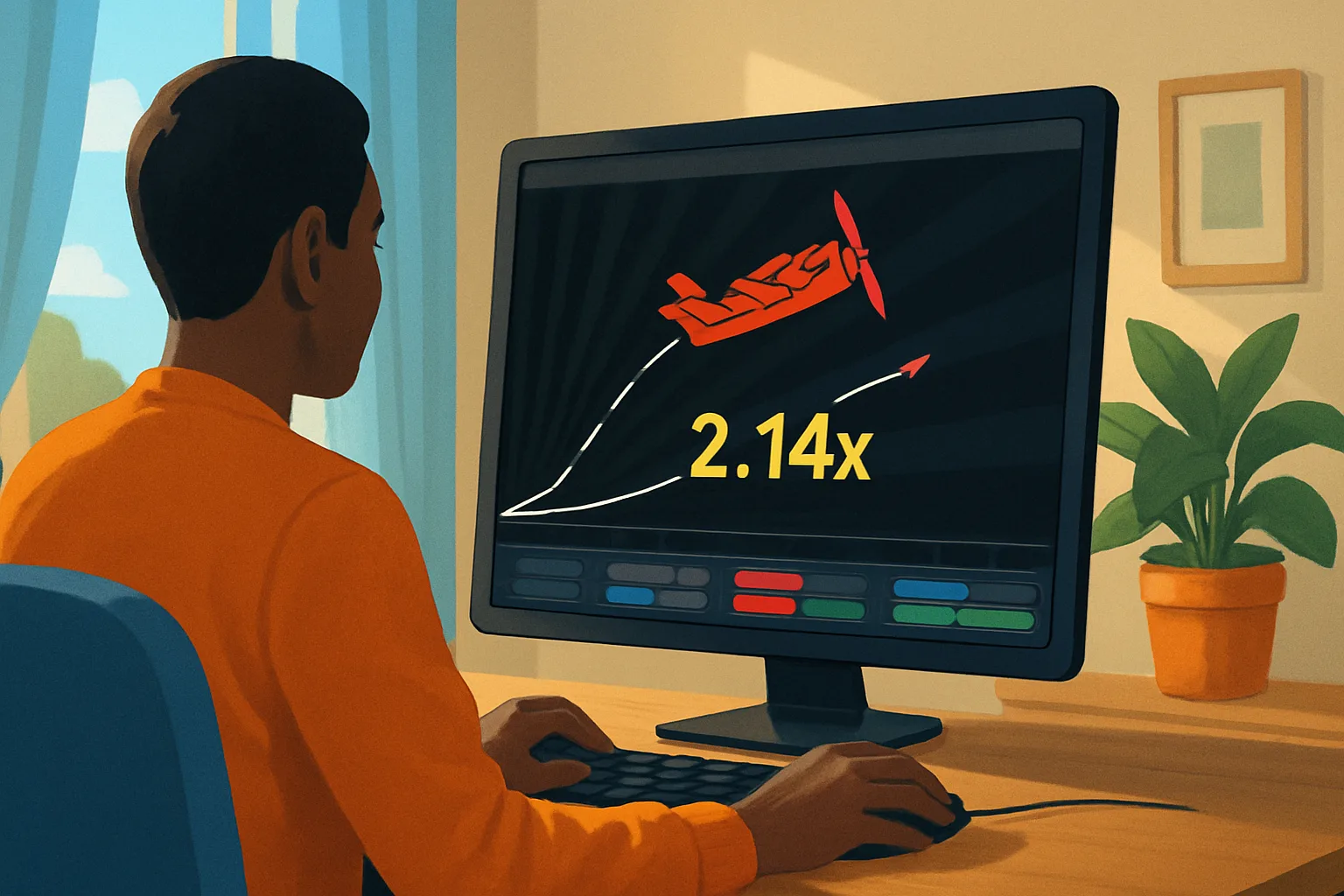 Pessoa jogando Aviator online em ambiente seguro e tranquilo em 2026