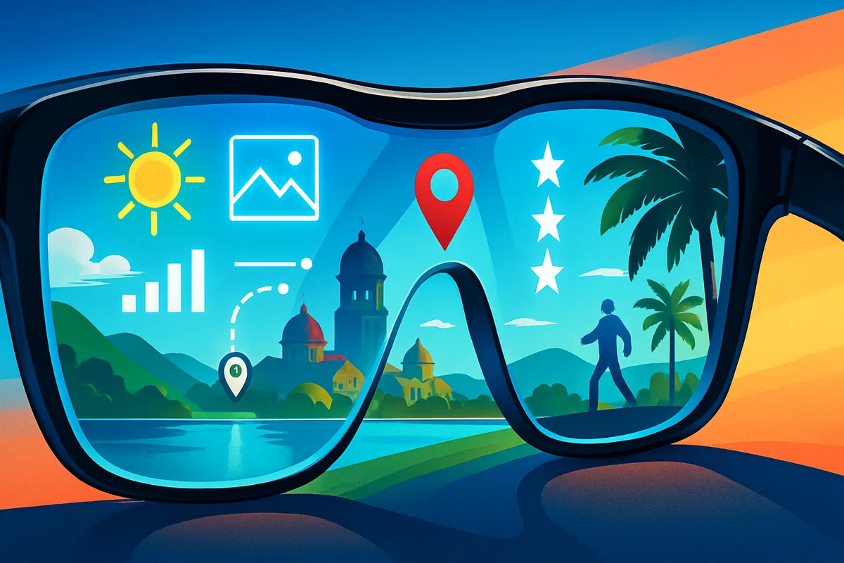 Óculos com IA revolucionando o turismo internacional