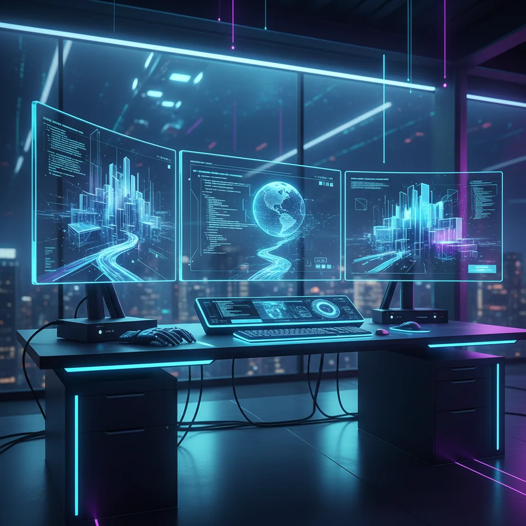 Desenvolvedor web trabalhando com auxílio de inteligência artificial em 2026