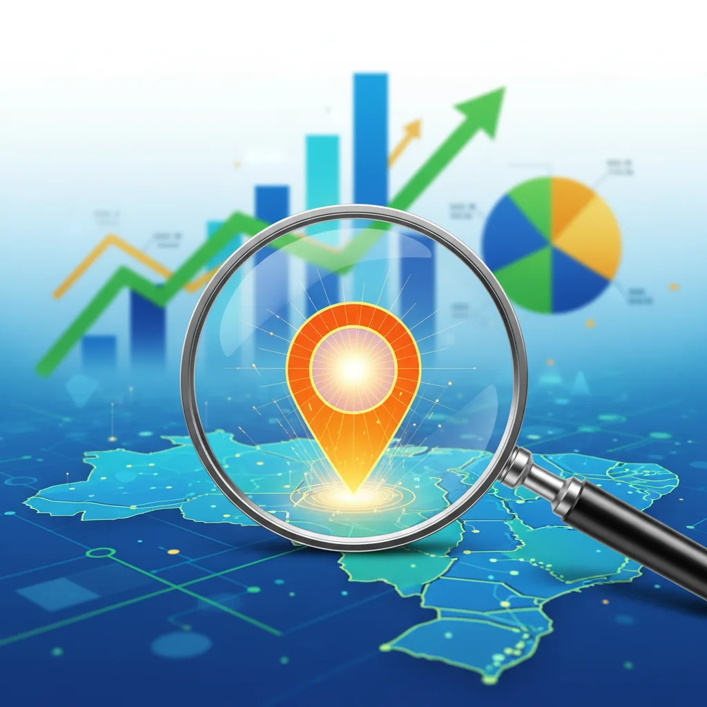 Um gráfico mostrando o crescimento de uma empresa graças à aplicação de técnicas de SEO para empresas em 2026.