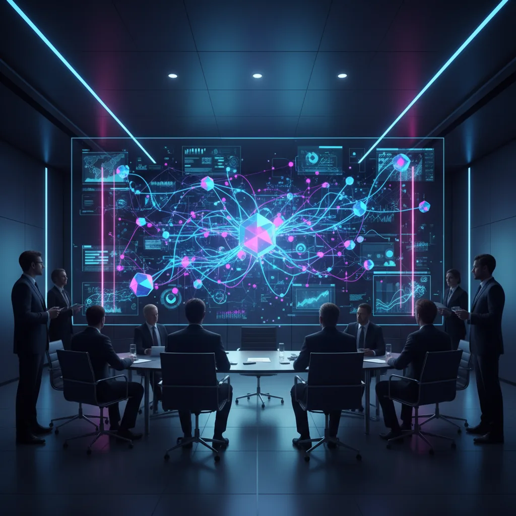 Dashboard moderno mostrando métricas de busca inteligente AEO e GEO com ícones de inteligência artificial em 2026
