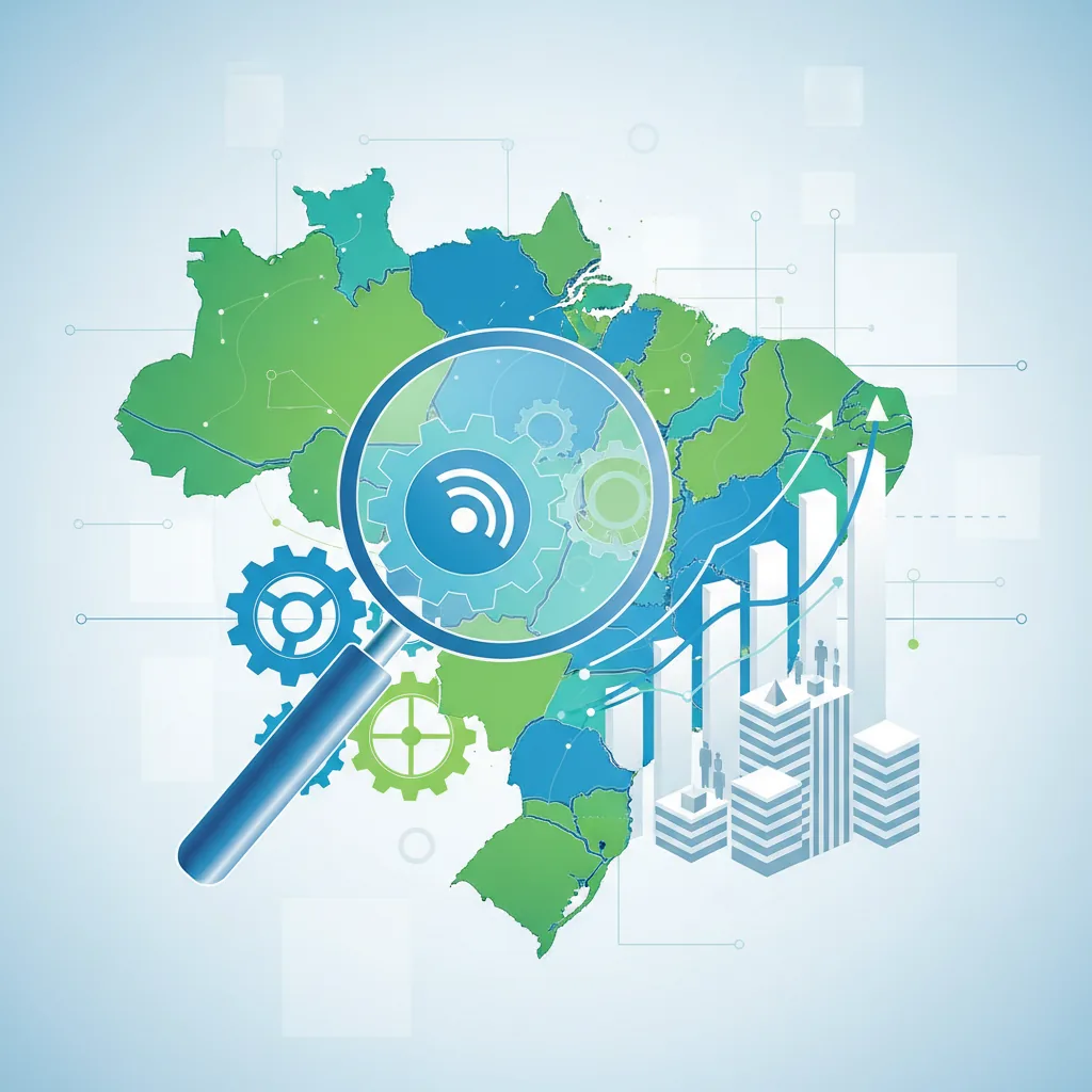 Ilustração de estratégias de SEO para PMEs no Brasil em 2026