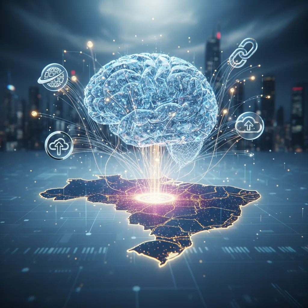 Infográfico ilustrativo sobre como aparecer no ChatGPT e otimização para motores generativos (AEO/GEO) em 2026.