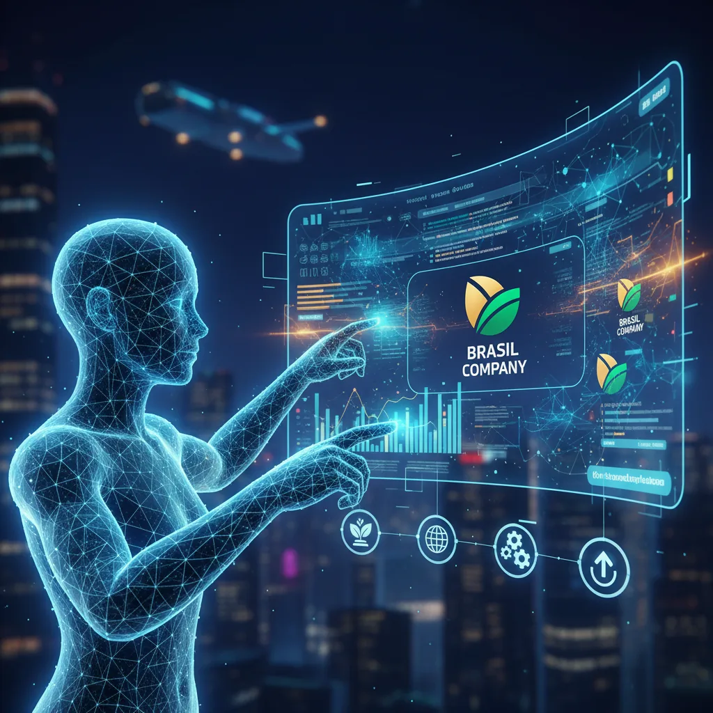 Inteligência Artificial recomendando uma empresa brasileira, com informações estruturadas e menções à marca.