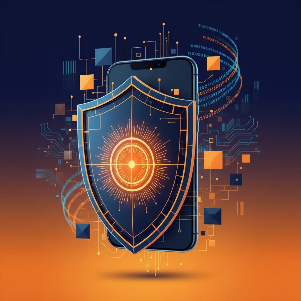 Ilustração digital mostrando um smartphone com ícone de alerta e moedas virtuais desaparecendo, simbolizando riscos de apps de renda extra.